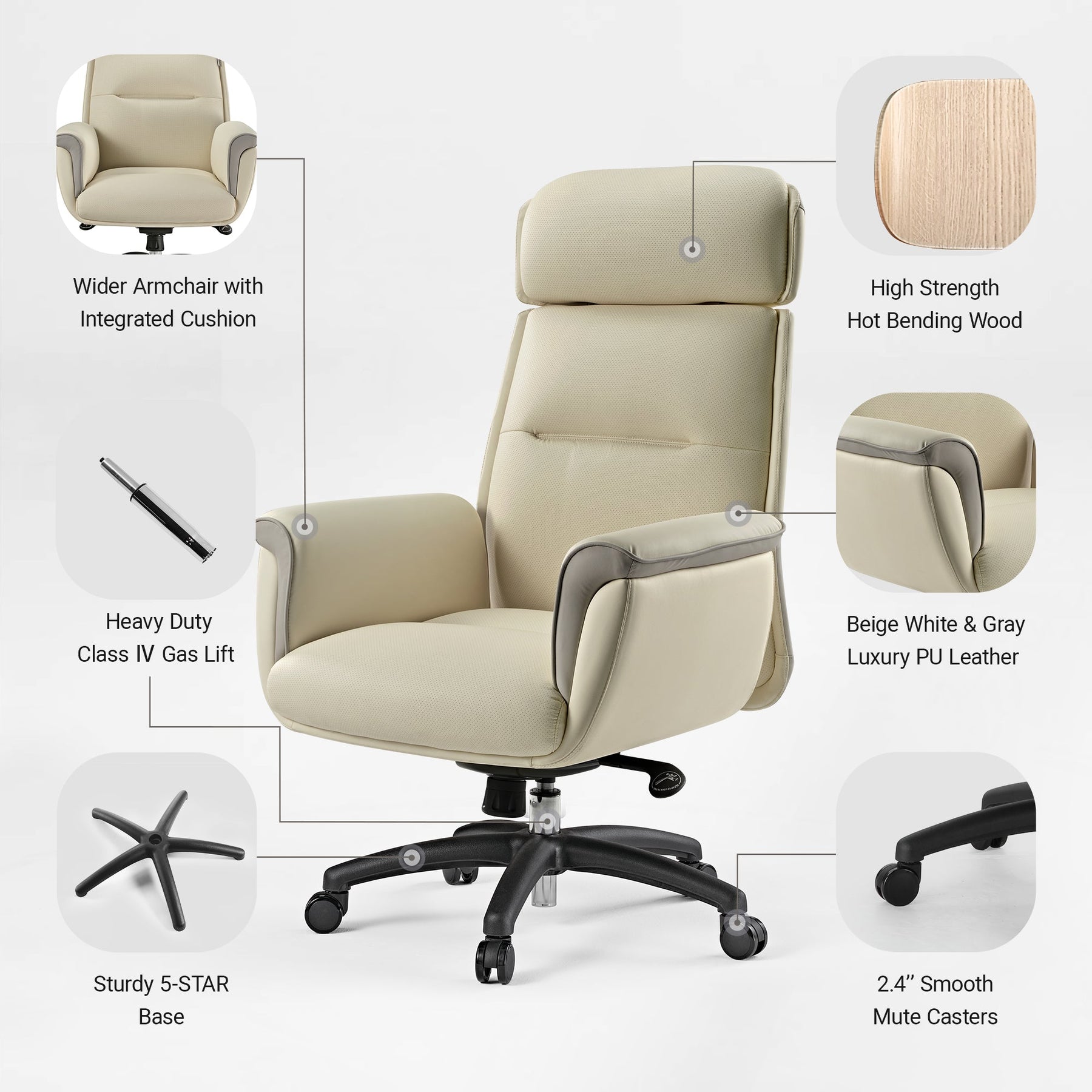 Royal, Microfiber Leather Executive Office Chair