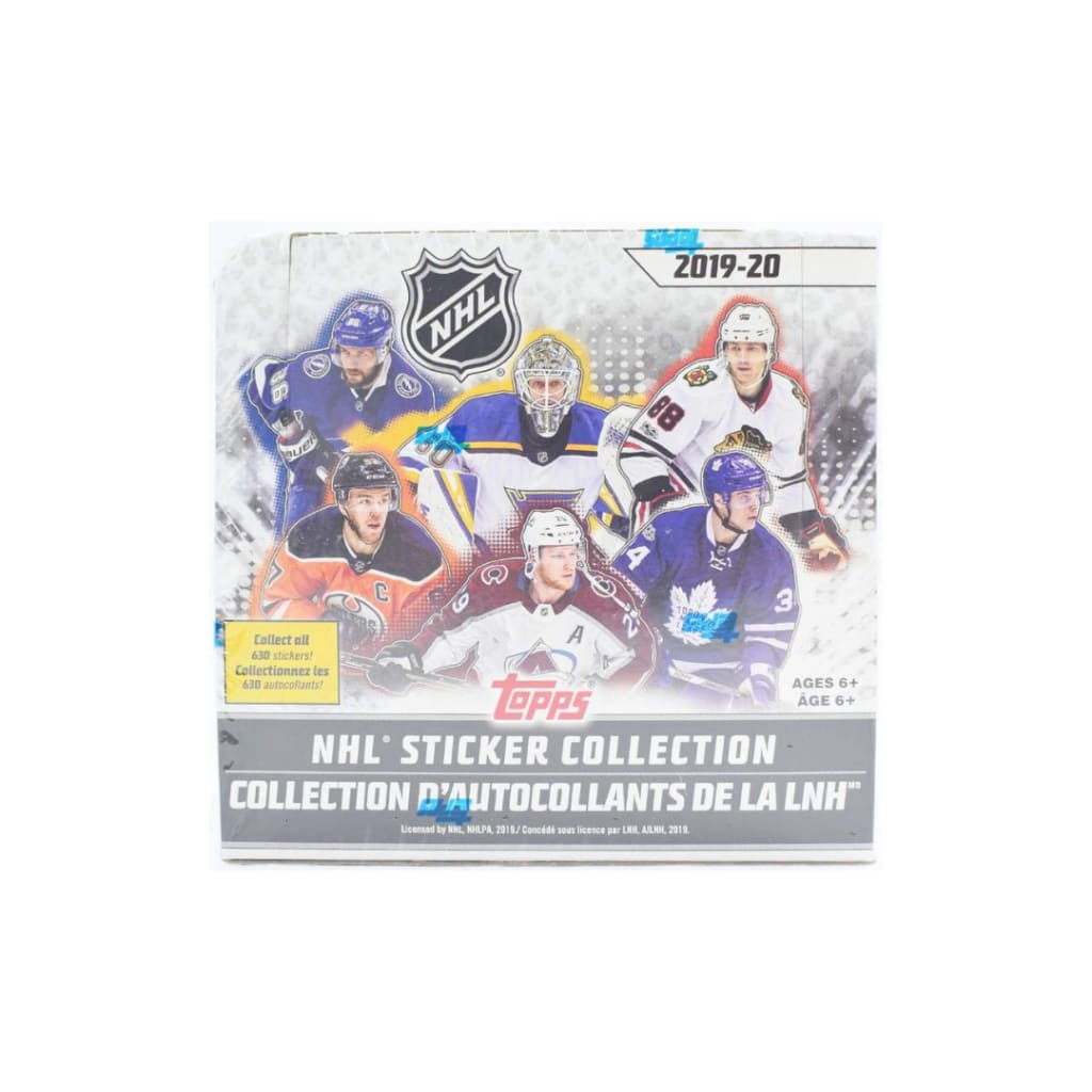2019-2020 Topps NHL Hockey Sticker Box