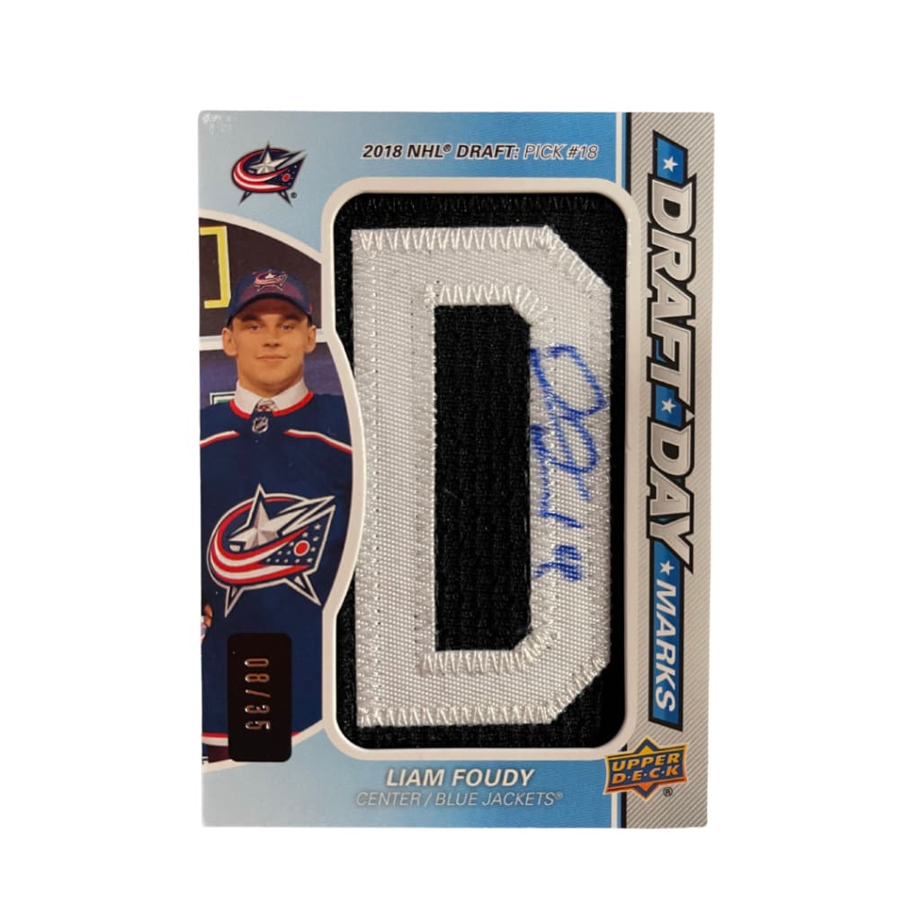 2021 SP Hockey Liam Foudy Patch Card
