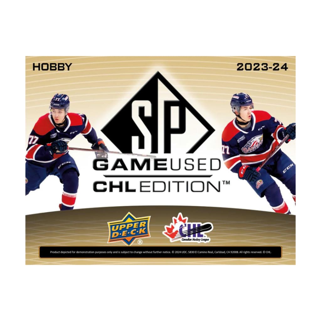 2023-24 Upper Deck CHL SP Game Used Hockey Hobby Box