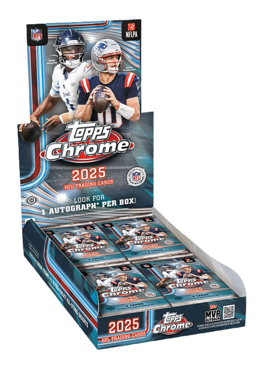 2025 Topps Chrome Football Hobby Box