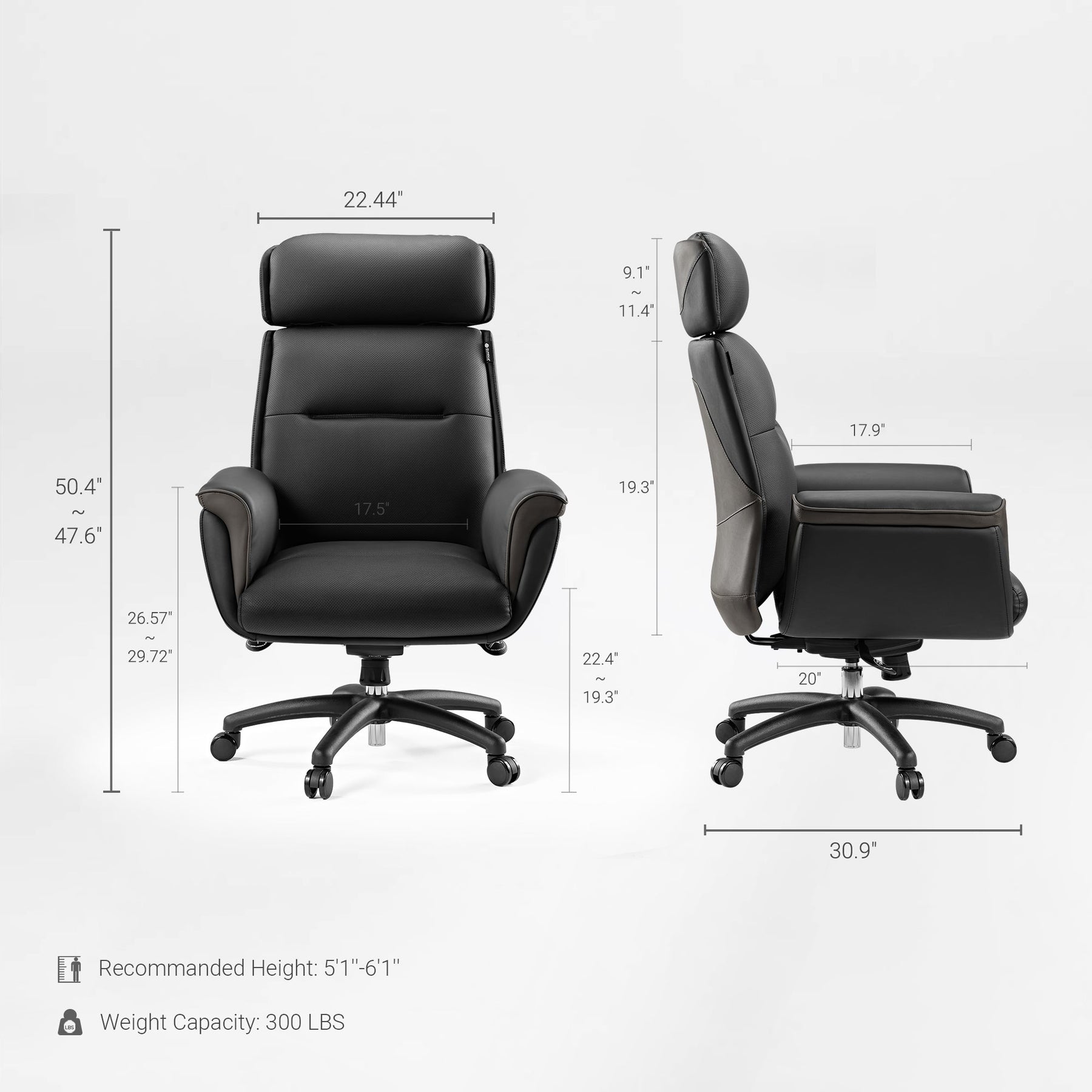 Royal, Microfiber Leather Executive Office Chair