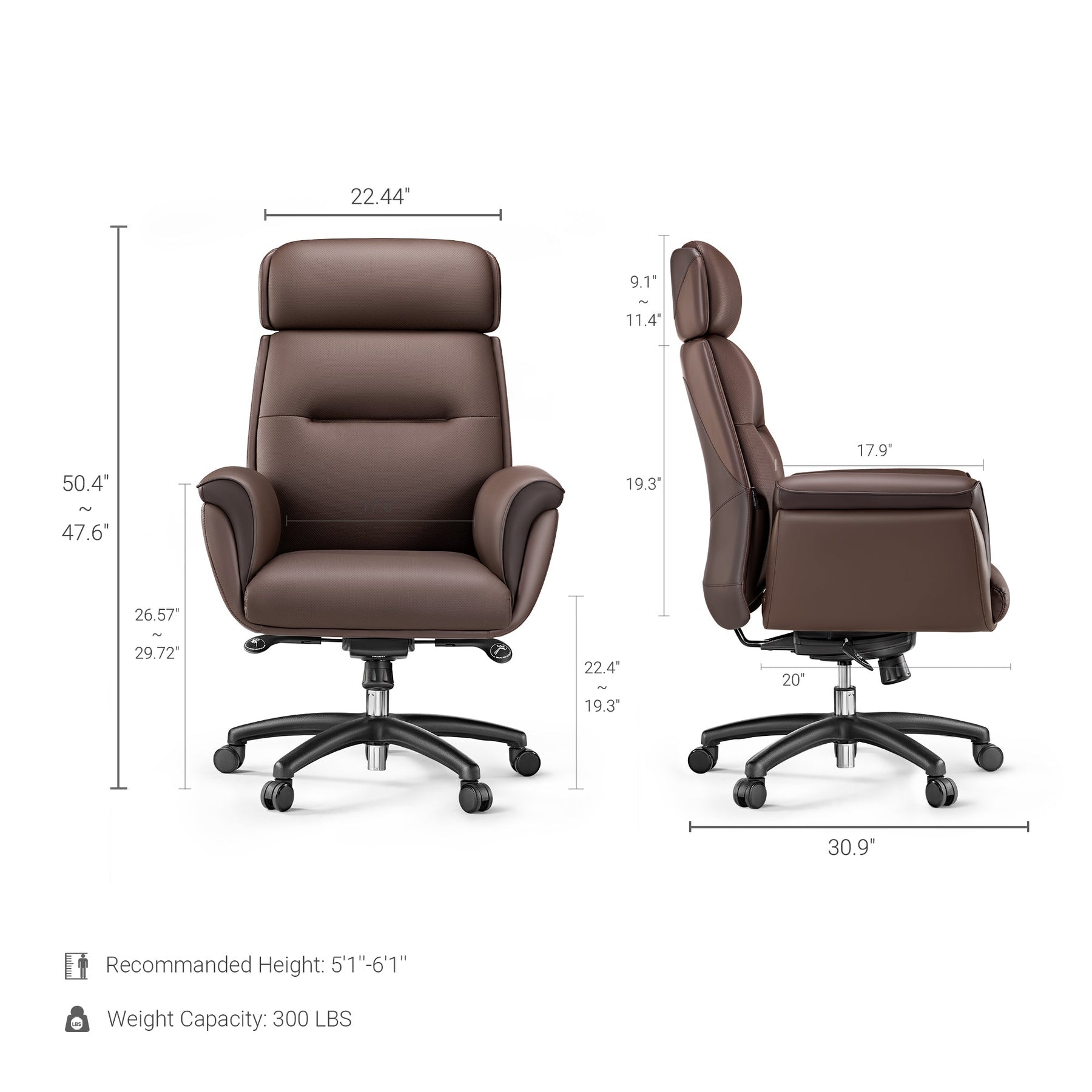 Royal, Microfiber Leather Executive Office Chair