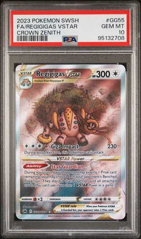 Regigigas Vstar 2023 Pokemon Crown Zenith #GG55/GG70 PSA 10
