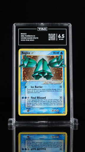 Regice Pokémon EX Legend Maker Gold Star #90/92 TAG 6.5