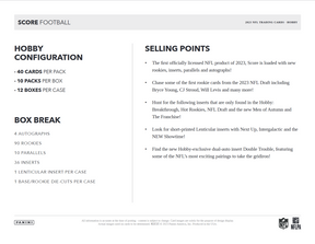 2023 Panini Score Football Hobby Box
