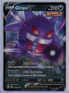 Gengar V Pokémon Fusion Strike Ultra Rare #156/264