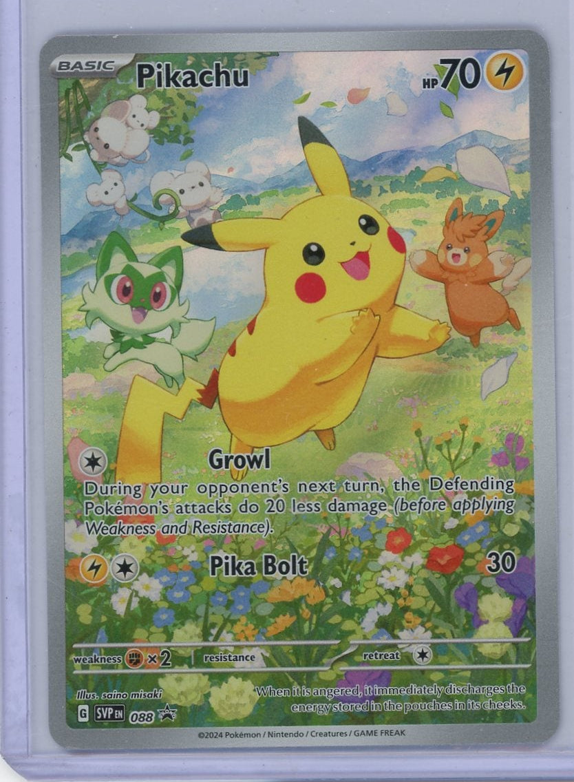 Pikachu 2024 Pokémon Paldea Evolved ETB Promo #088
