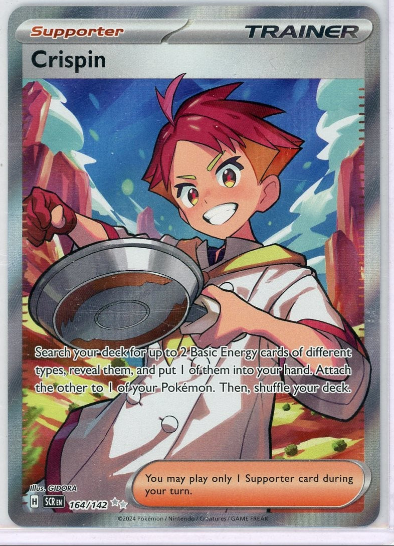 Crispin Pokemon Stellar Crown Ultra Rare #164/142