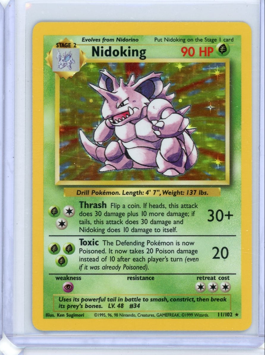 Nidoking Pokémon Base Set Holo #11/102