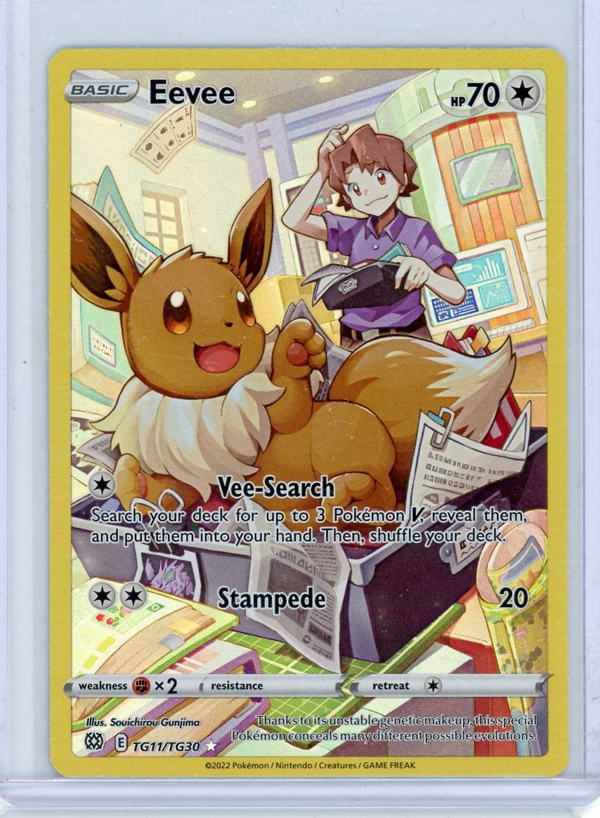 Eevee Pokémon Brilliant Stars Trainer Gallery Full-Art #TG11/TG30