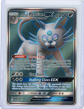 Alolan Persian GX Pokémon Cosmic Eclipse Ultra Rare #219/236