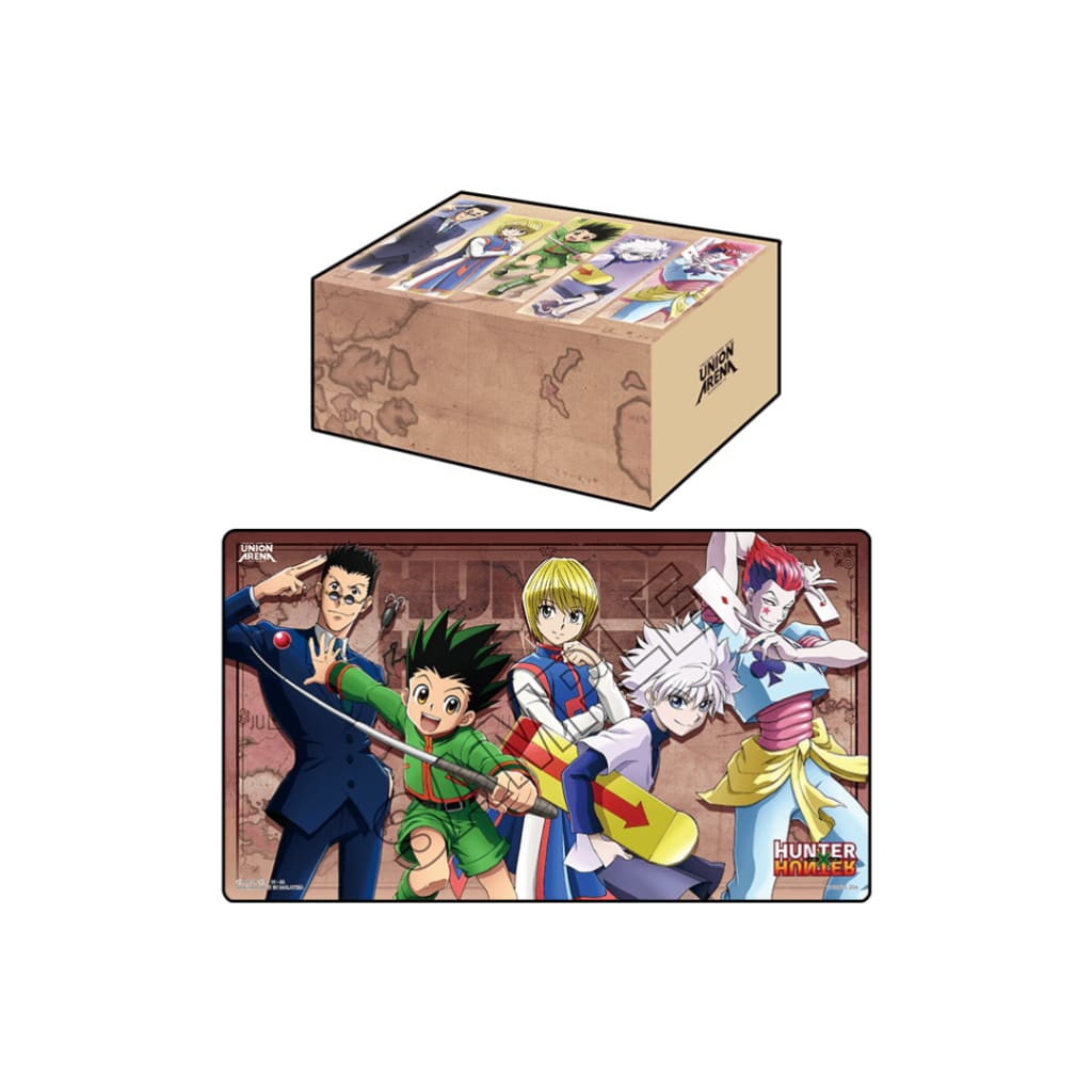 UNION ARENA Playmat & Half Storage Box set HUNTER X HUNTER