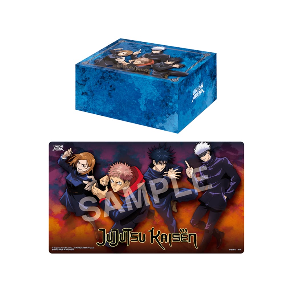 UNION ARENA Playmat & Half Storage Box set Jujutsu Kaisen