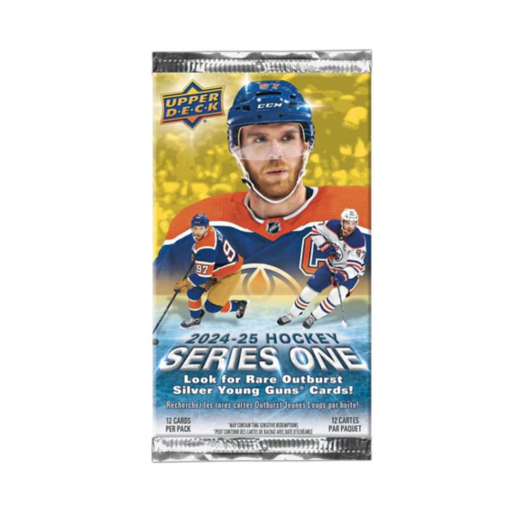 Upper Deck 2025 Hockey Series 1 Trading Cards - Gravity Feed